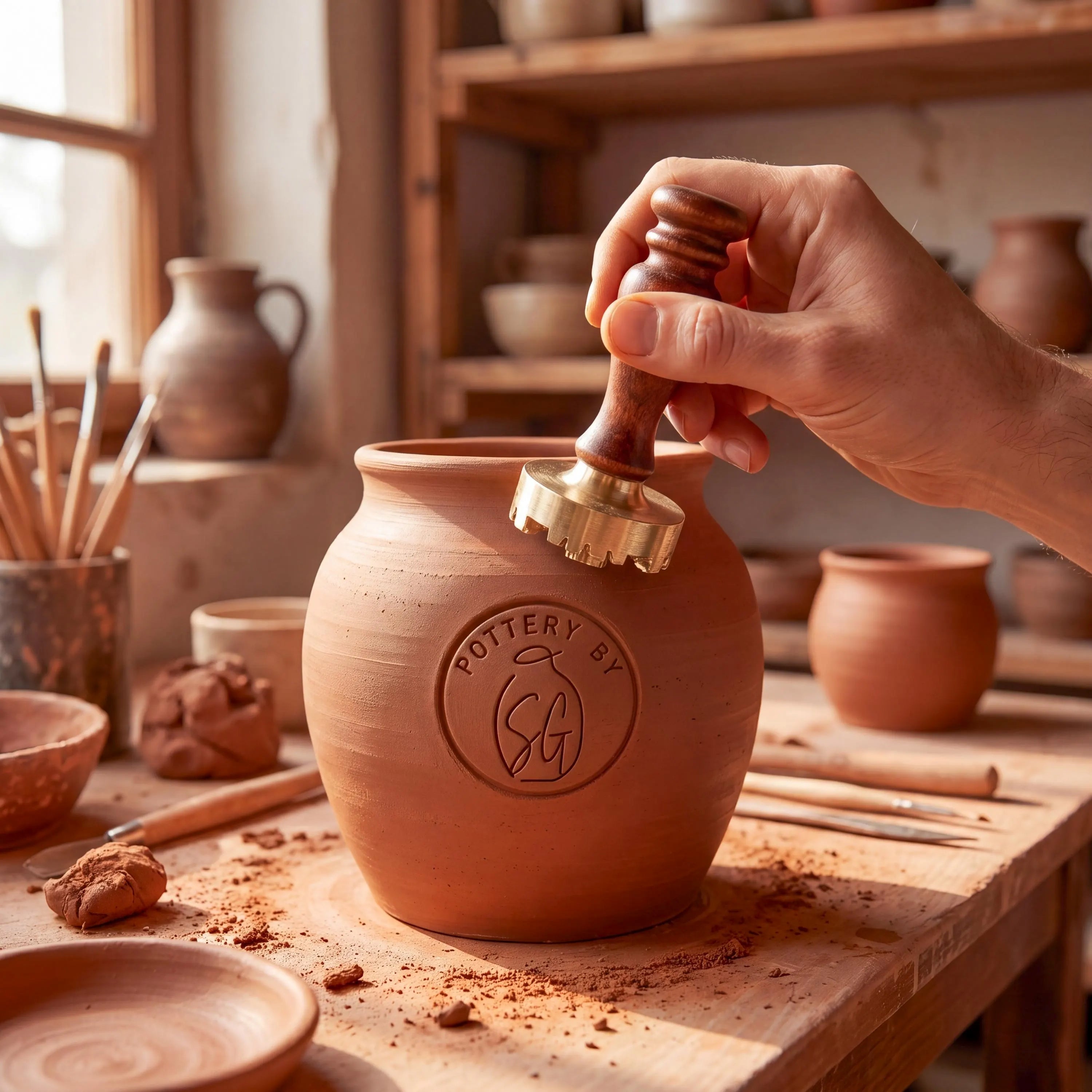 Clay Stamp