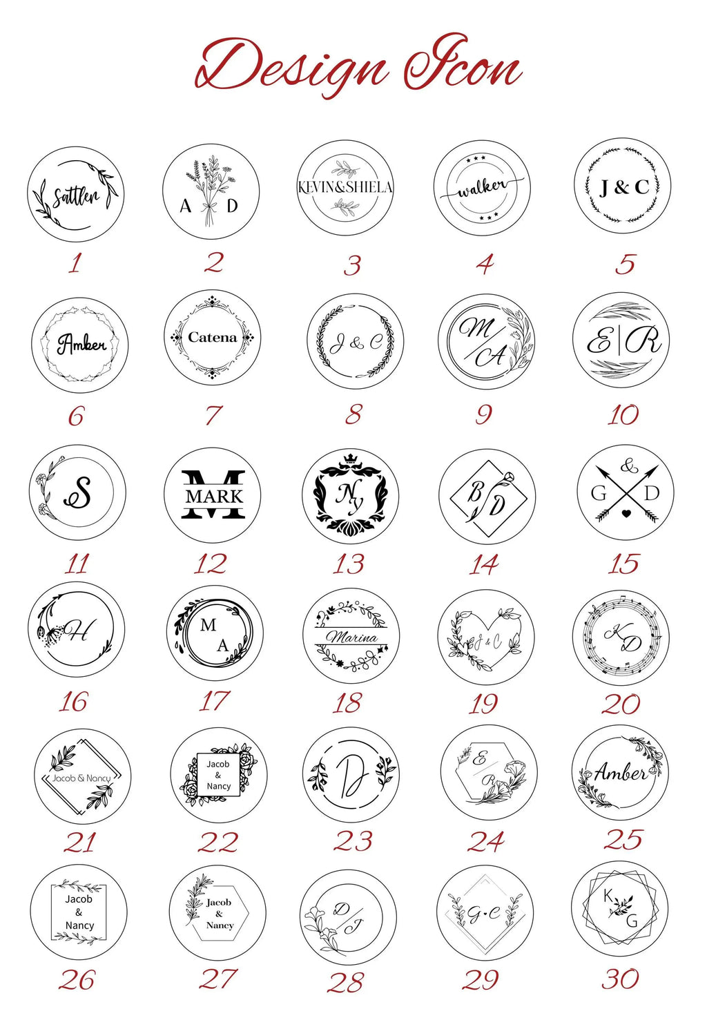 Custom Wax Seal Stamp | Personalized Stamp for Wedding Invitations & Branding & Gifts