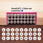 3mm Lowercase Metal Stamp Set | DIY Jewelry Tools