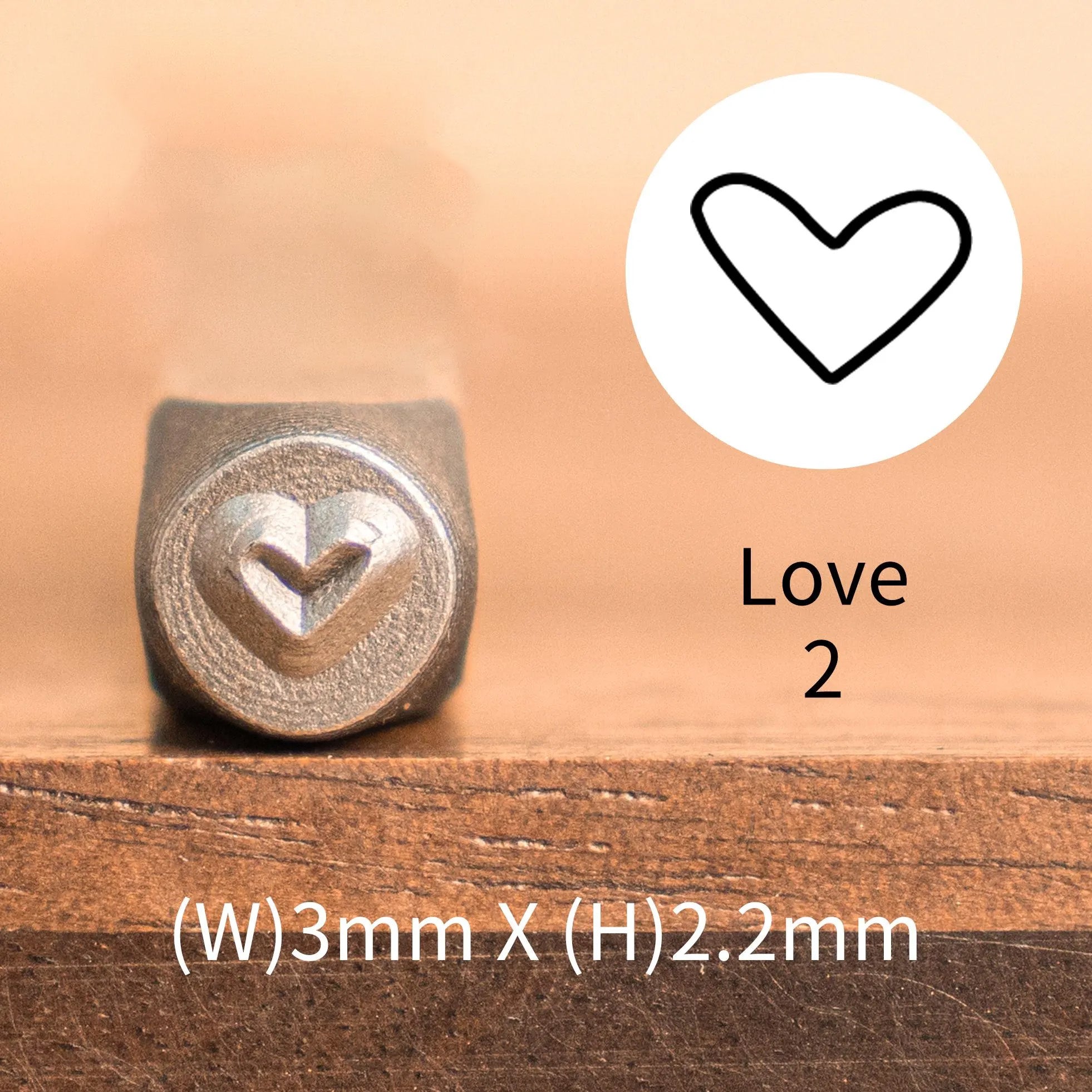 Heart Print Metal Stamp Set | DIY Jewelry Tools