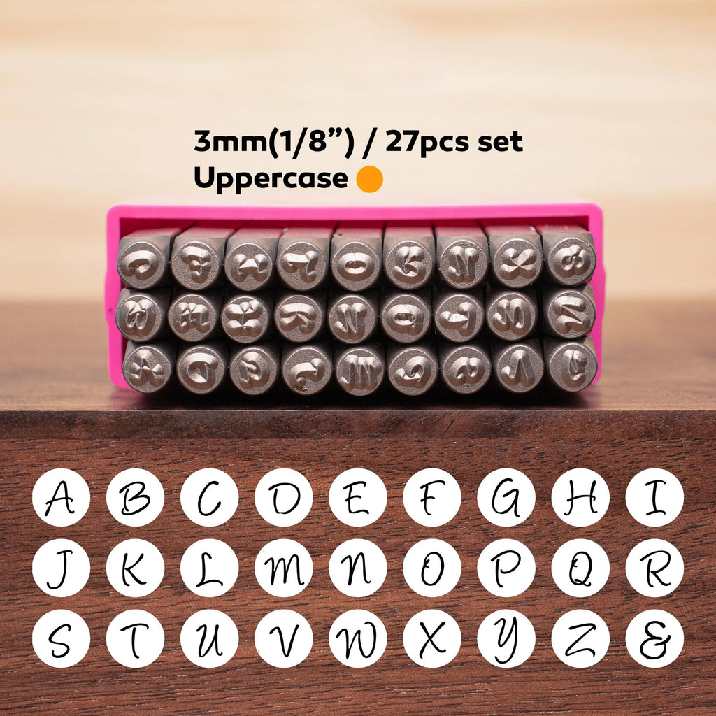 3MM Uppercase Metal Stamp Set | DIY Jewelry Tools