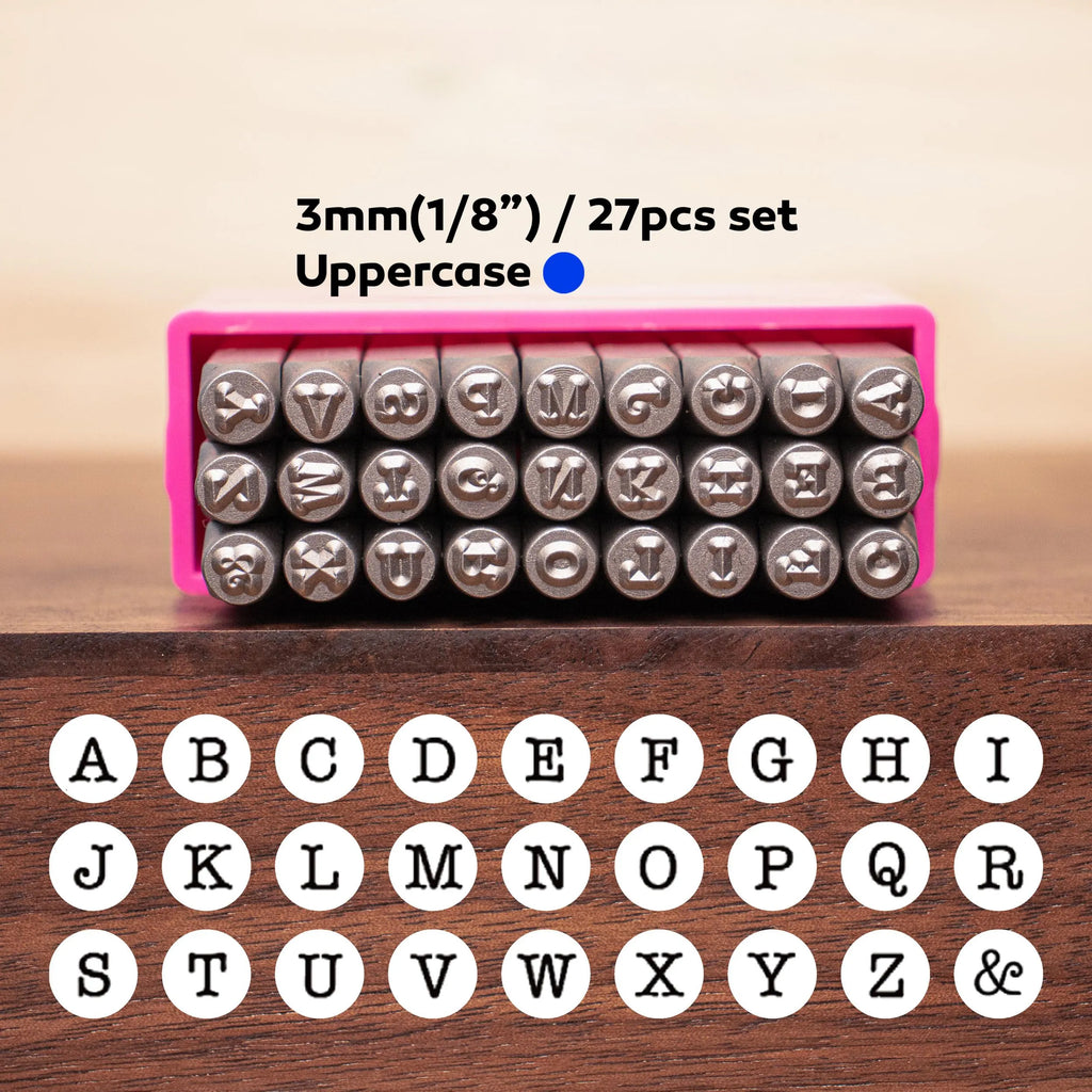 3MM Uppercase Metal Stamp Set | DIY Jewelry Tools