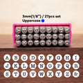3MM Uppercase Metal Stamp Set | DIY Jewelry Tools