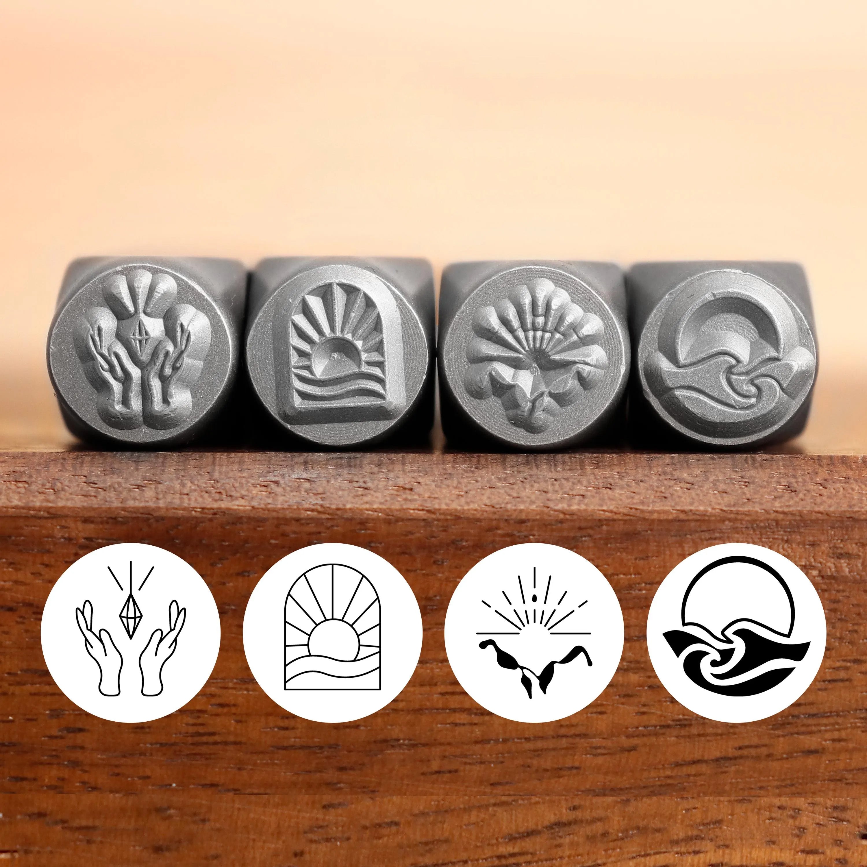 Ocean Wave Metal Stamp Set | DIY Jewelry Tools