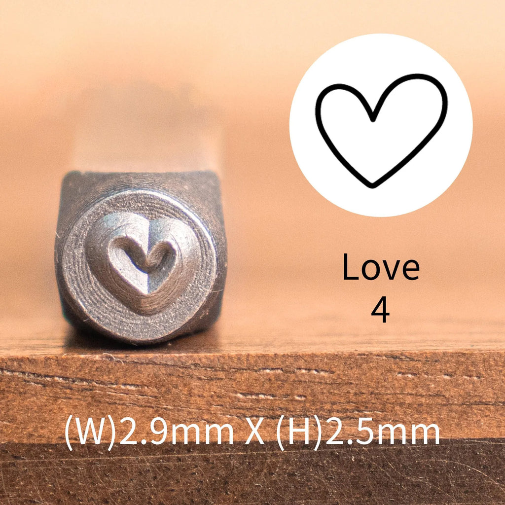 Heart Print Metal Stamp Set | DIY Jewelry Tools