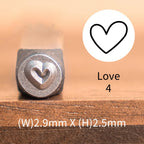 Heart Print Metal Stamp Set | DIY Jewelry Tools