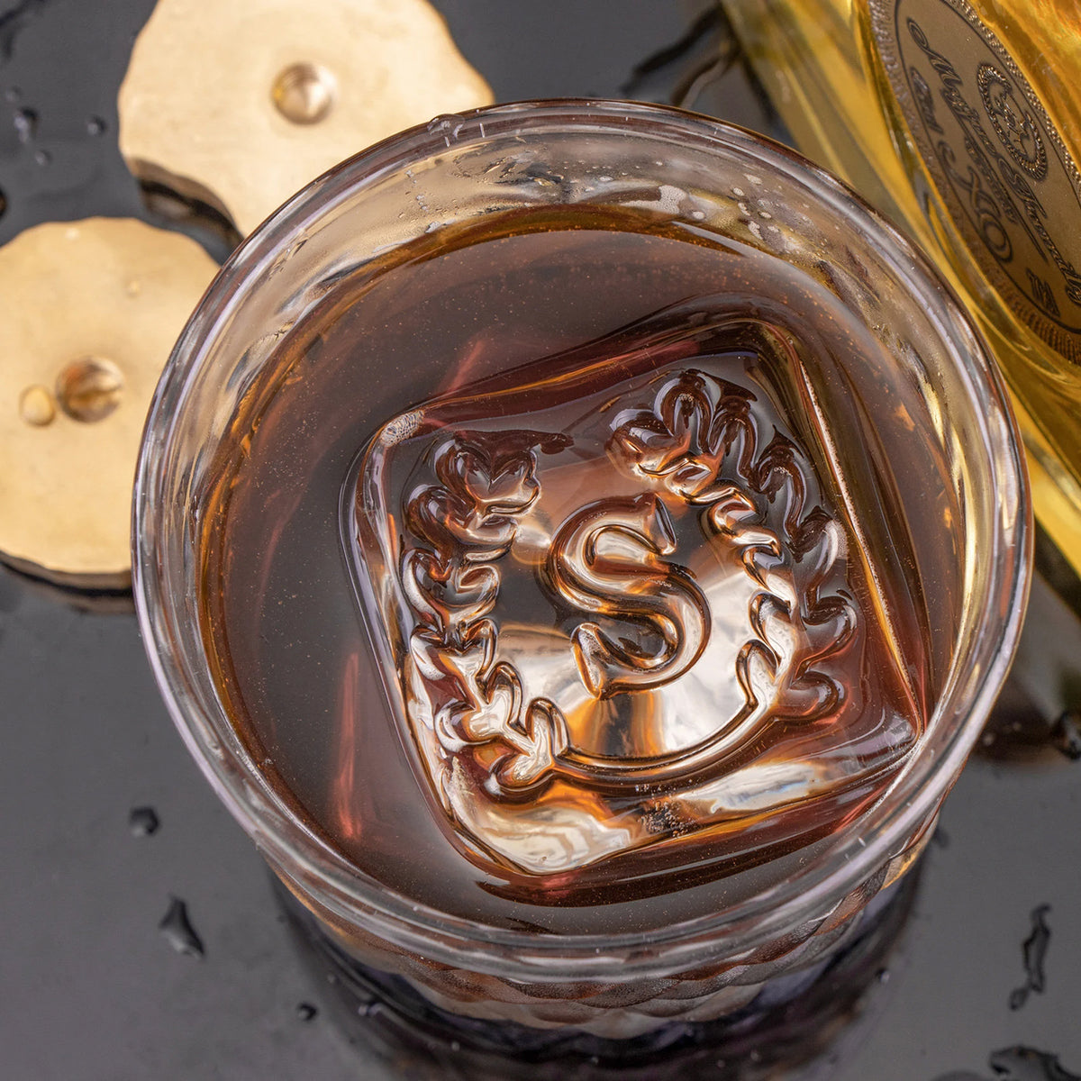 Custom Brass Ice Stamp | Personalized Barware