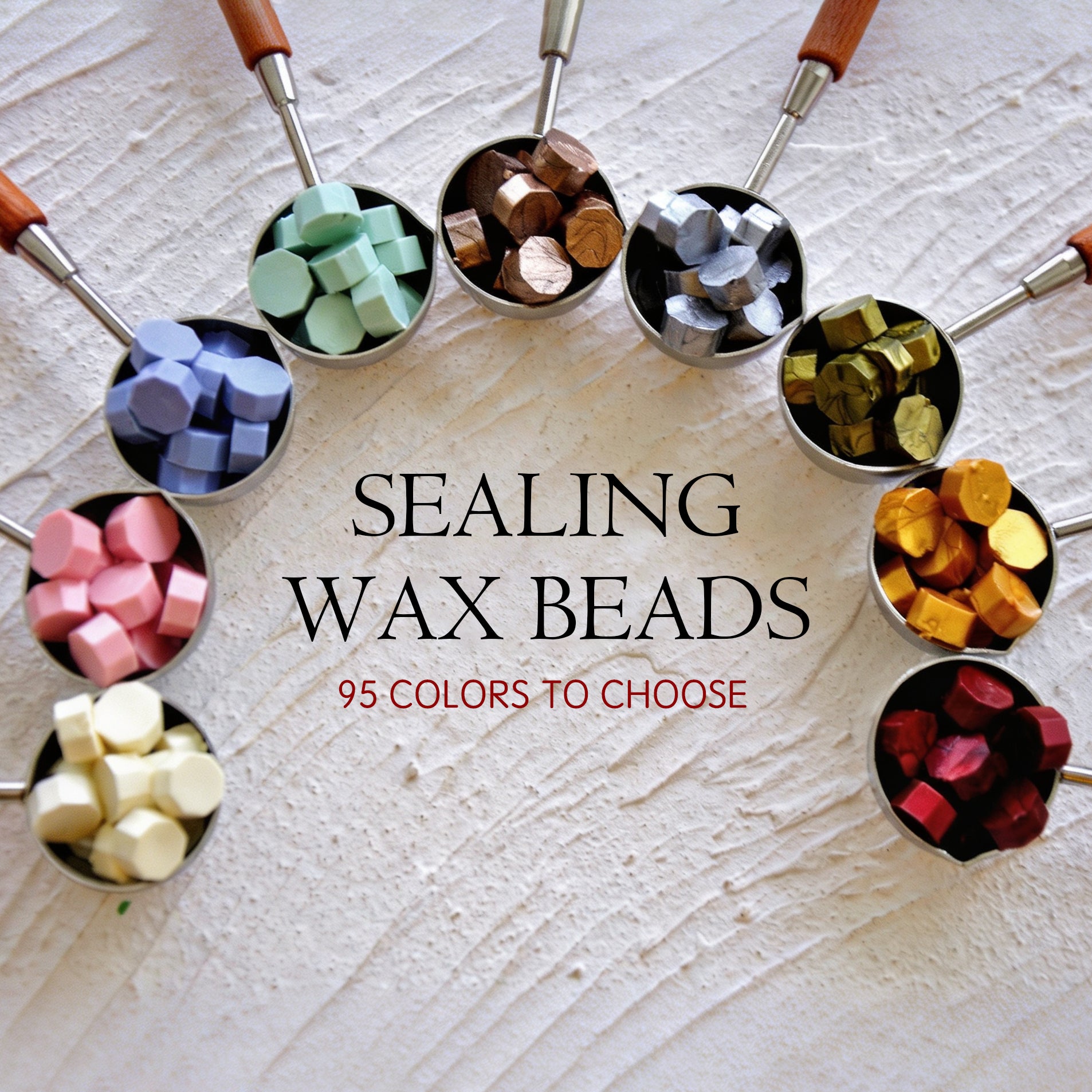 Octagon Sealing Wax Beads (95 Colors)