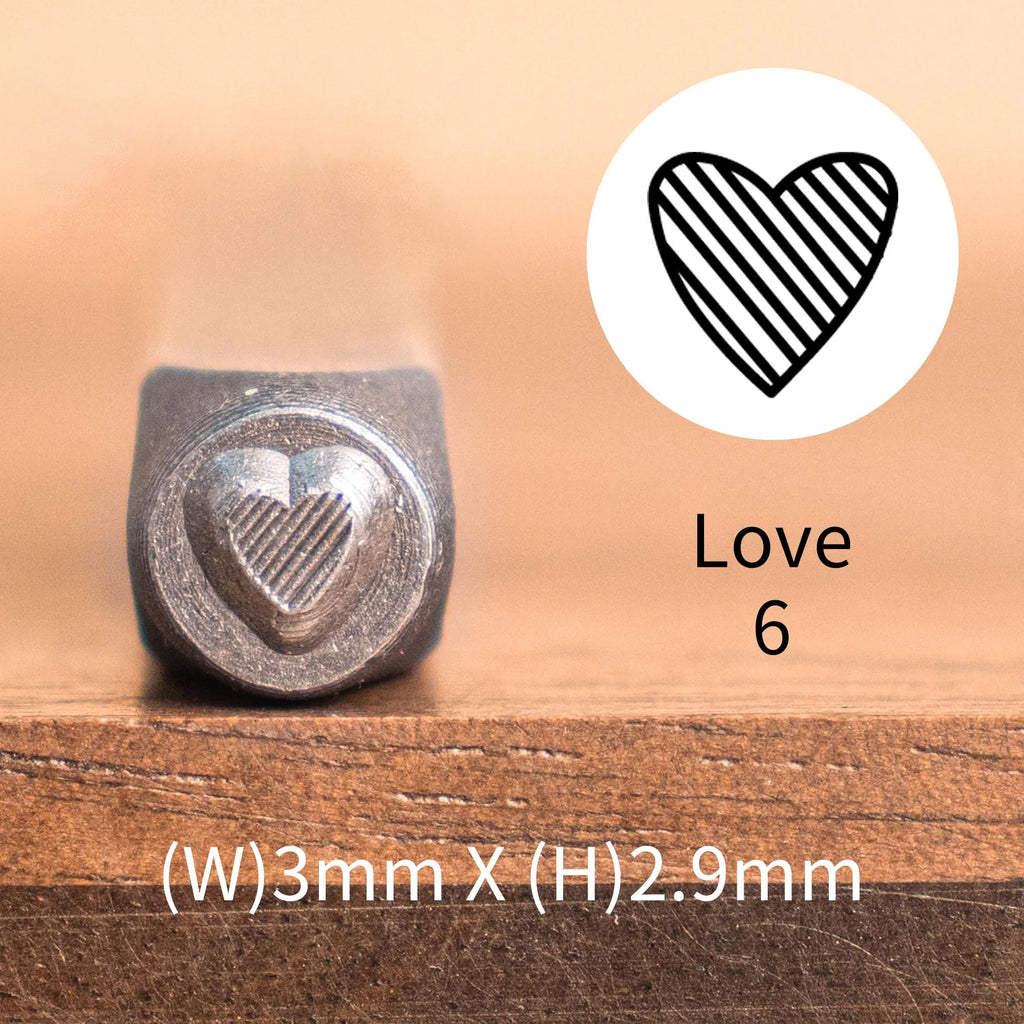 Heart Print Metal Stamp Set | DIY Jewelry Tools