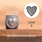 Heart Print Metal Stamp Set | DIY Jewelry Tools