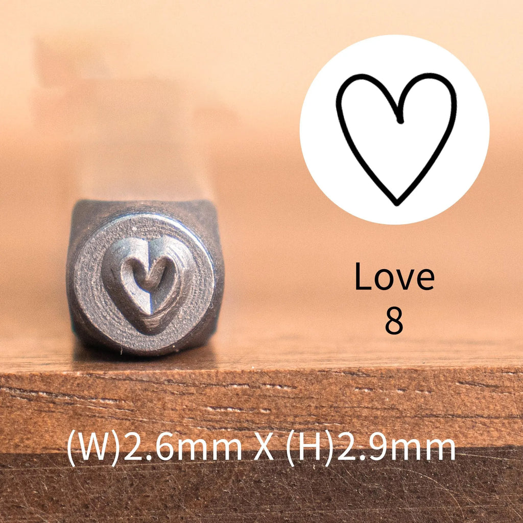 Heart Print Metal Stamp Set | DIY Jewelry Tools