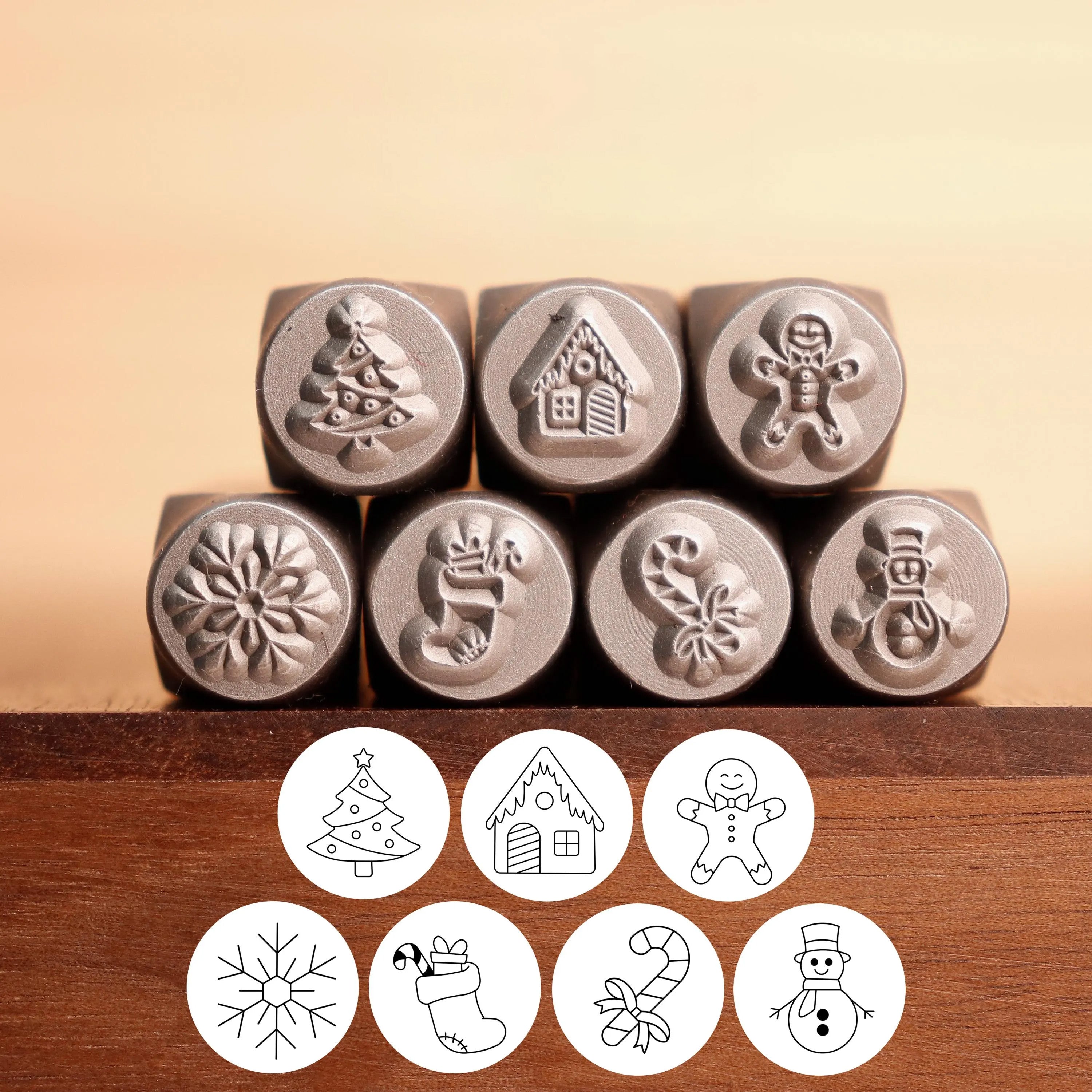 Christmas Metal Stamps Set | DIY Jewelry Tools
