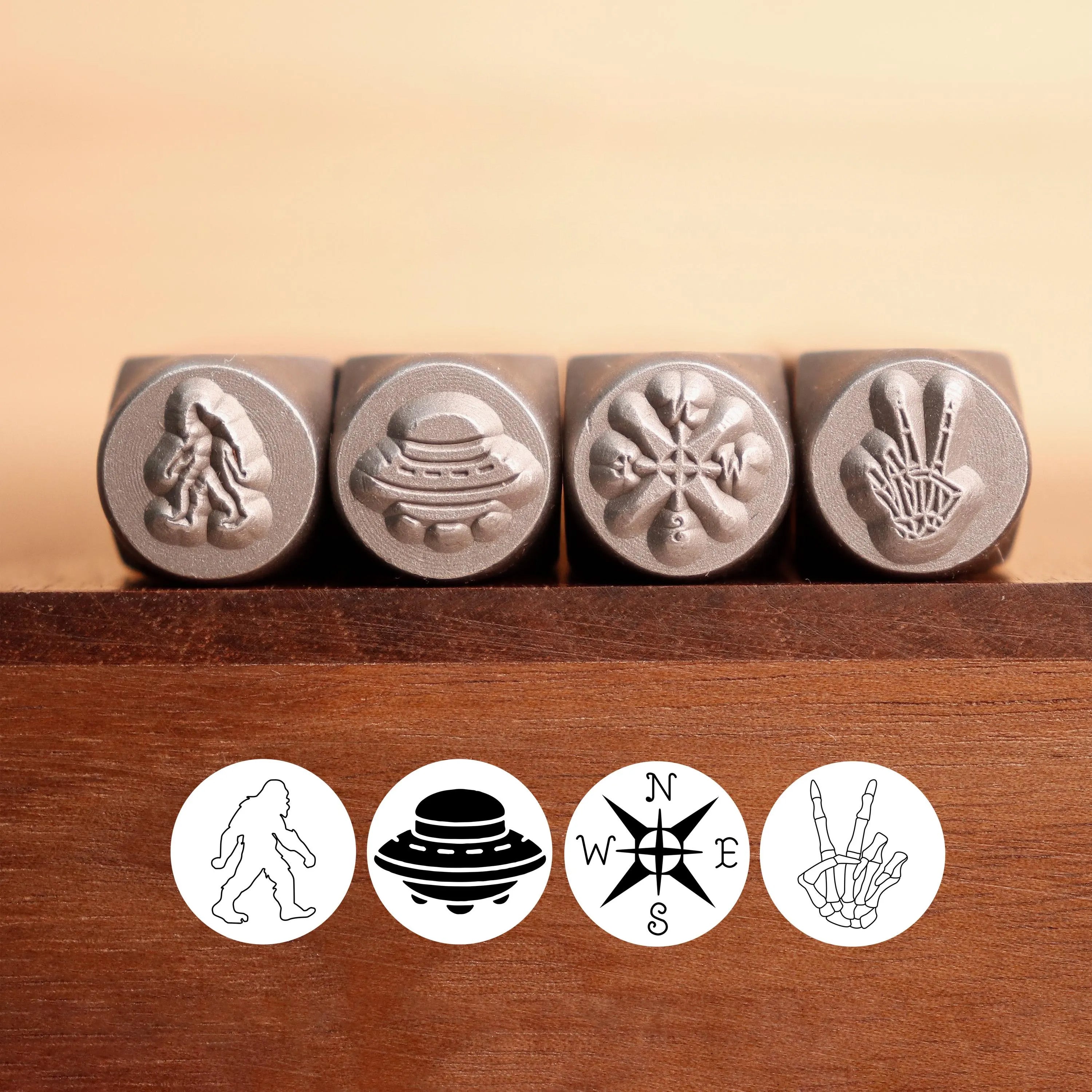 Alien & UFO Metal Stamps Set | DIY Jewelry Tools