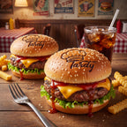Custom Burger Branding Iron | Personalized BBQ Meat Stamp for Grill