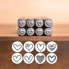 Heart Print Metal Stamp Set | DIY Jewelry Tools