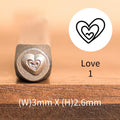 Heart Print Metal Stamp Set | DIY Jewelry Tools