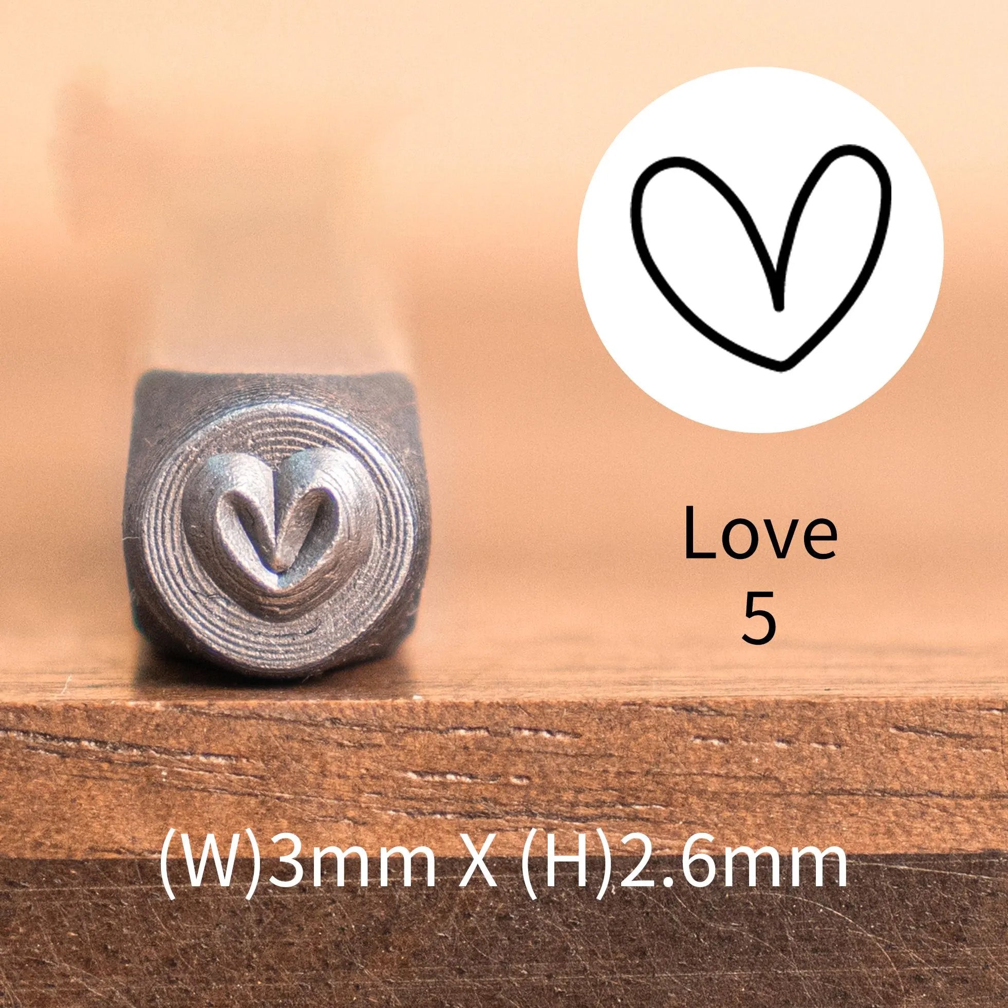 Heart Print Metal Stamp Set | DIY Jewelry Tools