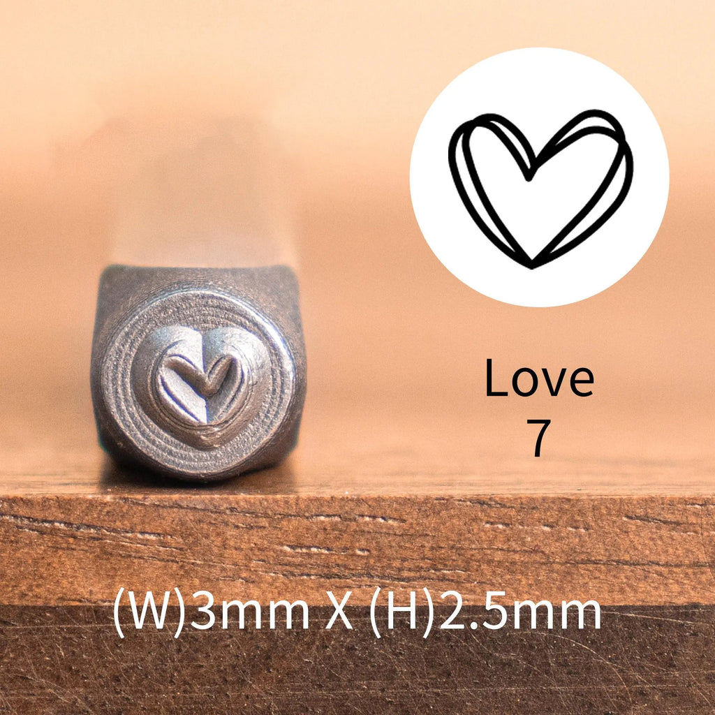 Heart Print Metal Stamp Set | DIY Jewelry Tools