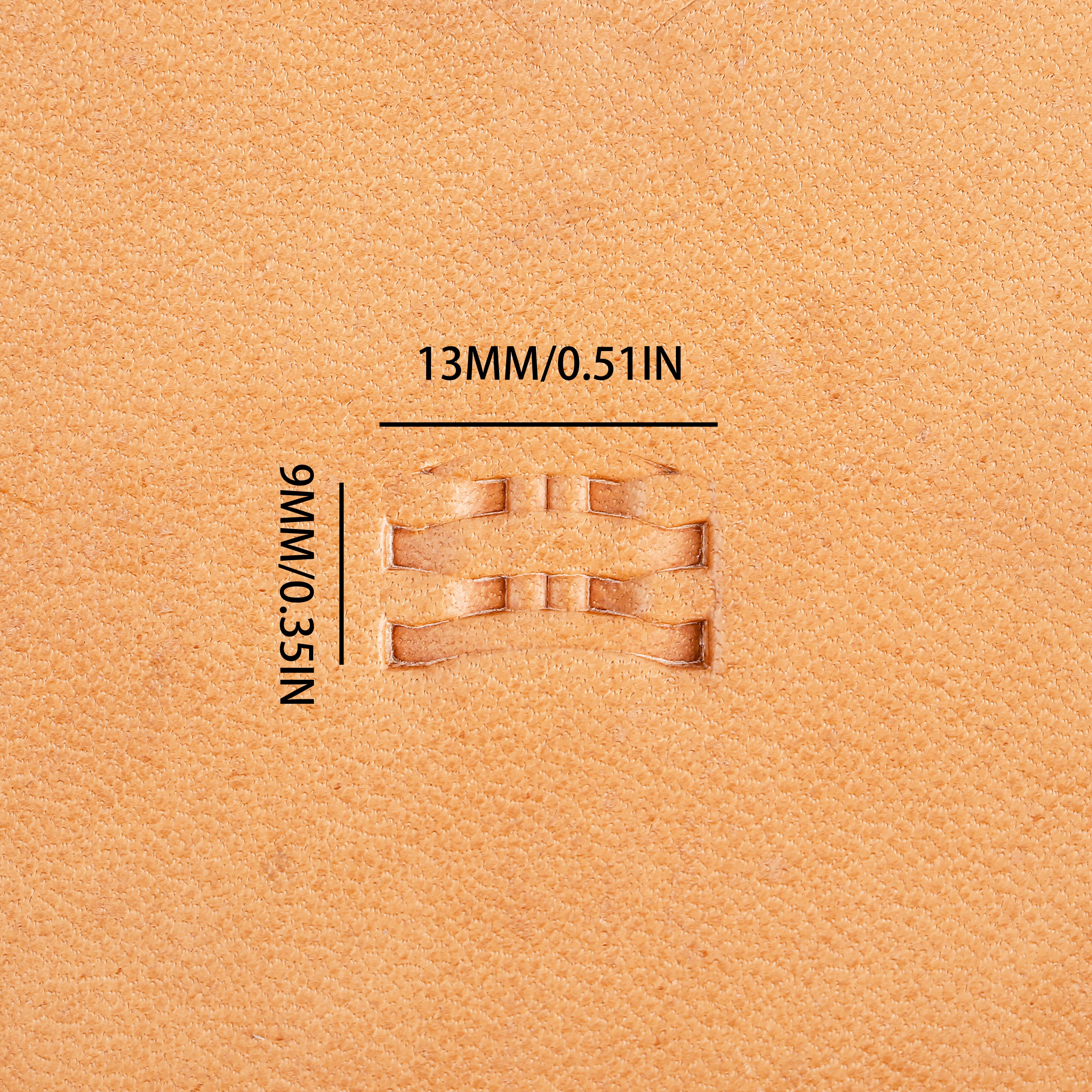 Double Bar Basket Weave Metal Stamp | DIY Leathercraft Tools