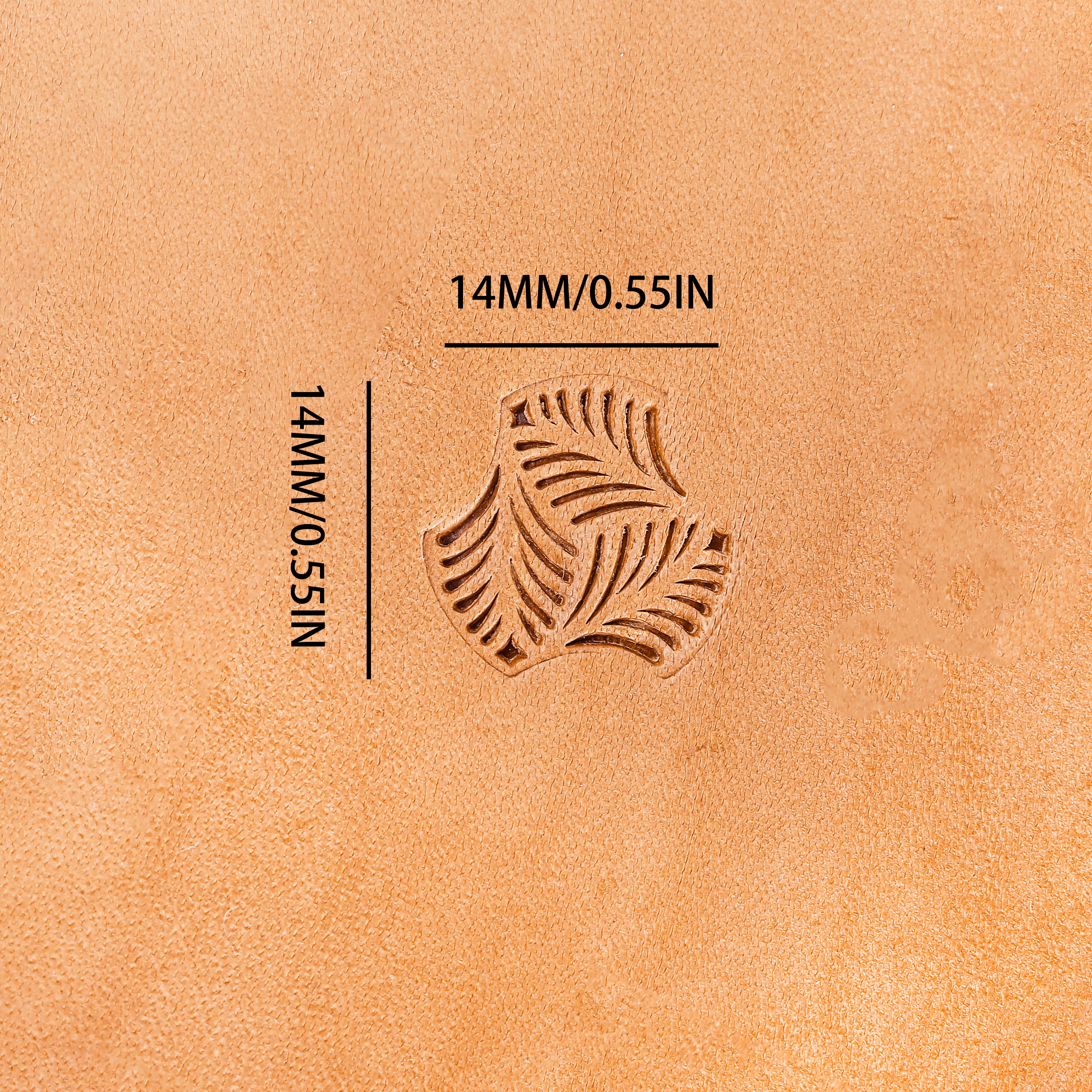 Motif Leaf Metal Stamp | DIY Leathercraft Tools