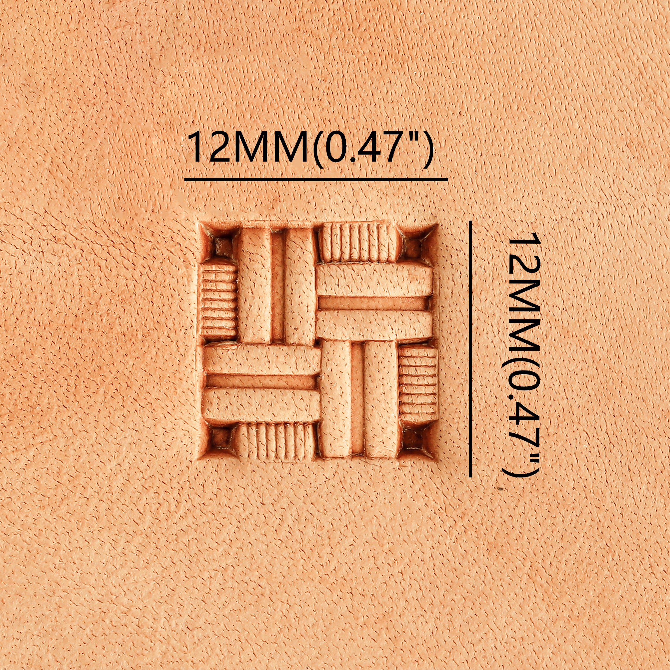 Lattice Weave Metal Stamp | DIY Leathercraft Tools