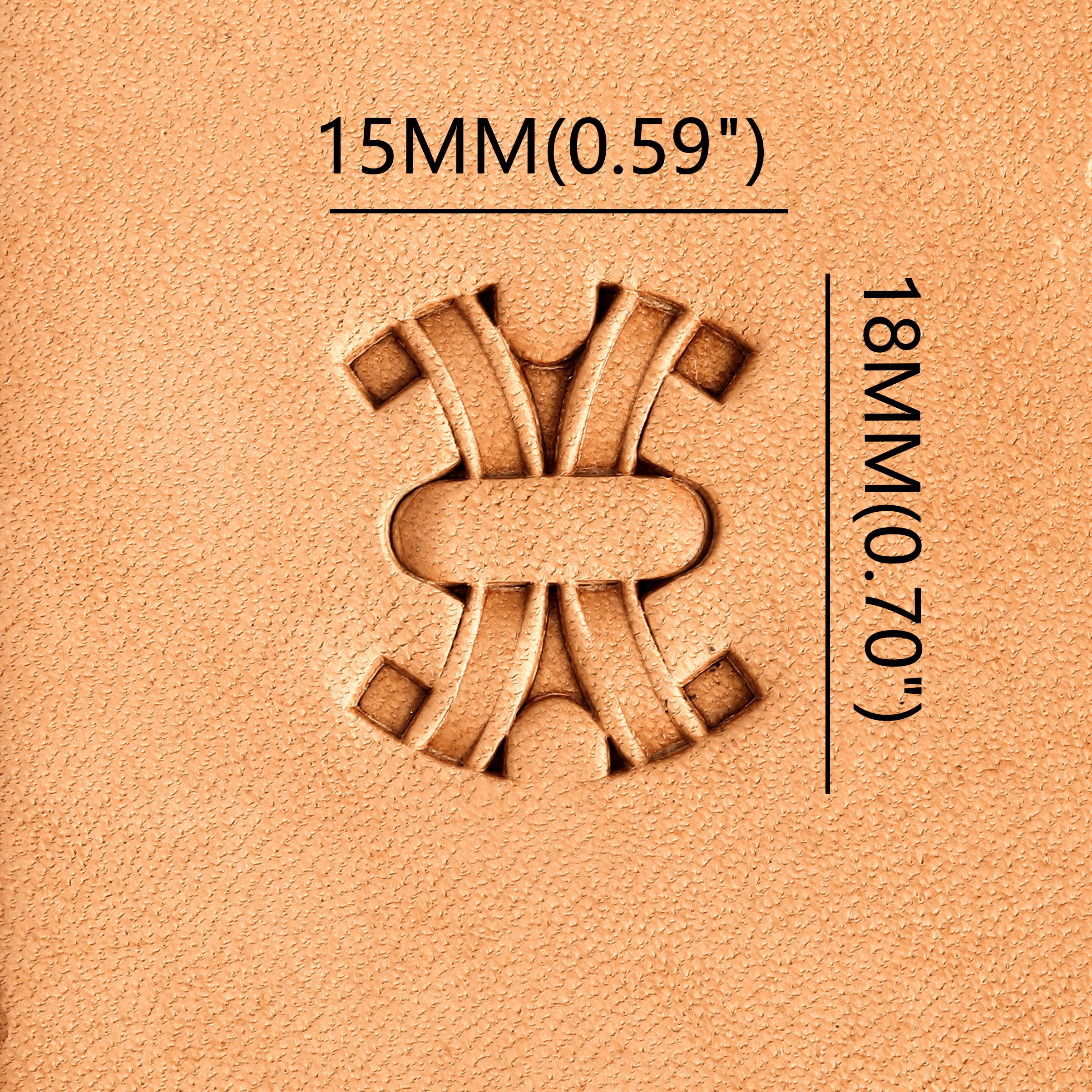 Interlaced Basket Weave Metal Stamp | DIY Leathercraft Tools