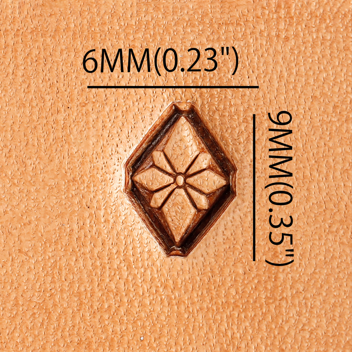 Diamond Brass Stamp | DIY Leathercraft Tools - ELT032