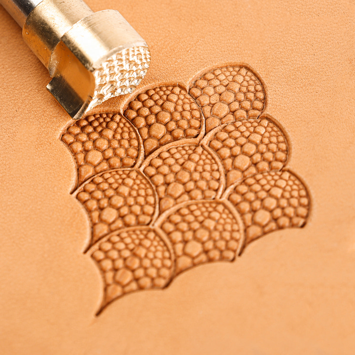 Dragon Scale Brass Stamp | DIY Leathercraft Tools - ELT028