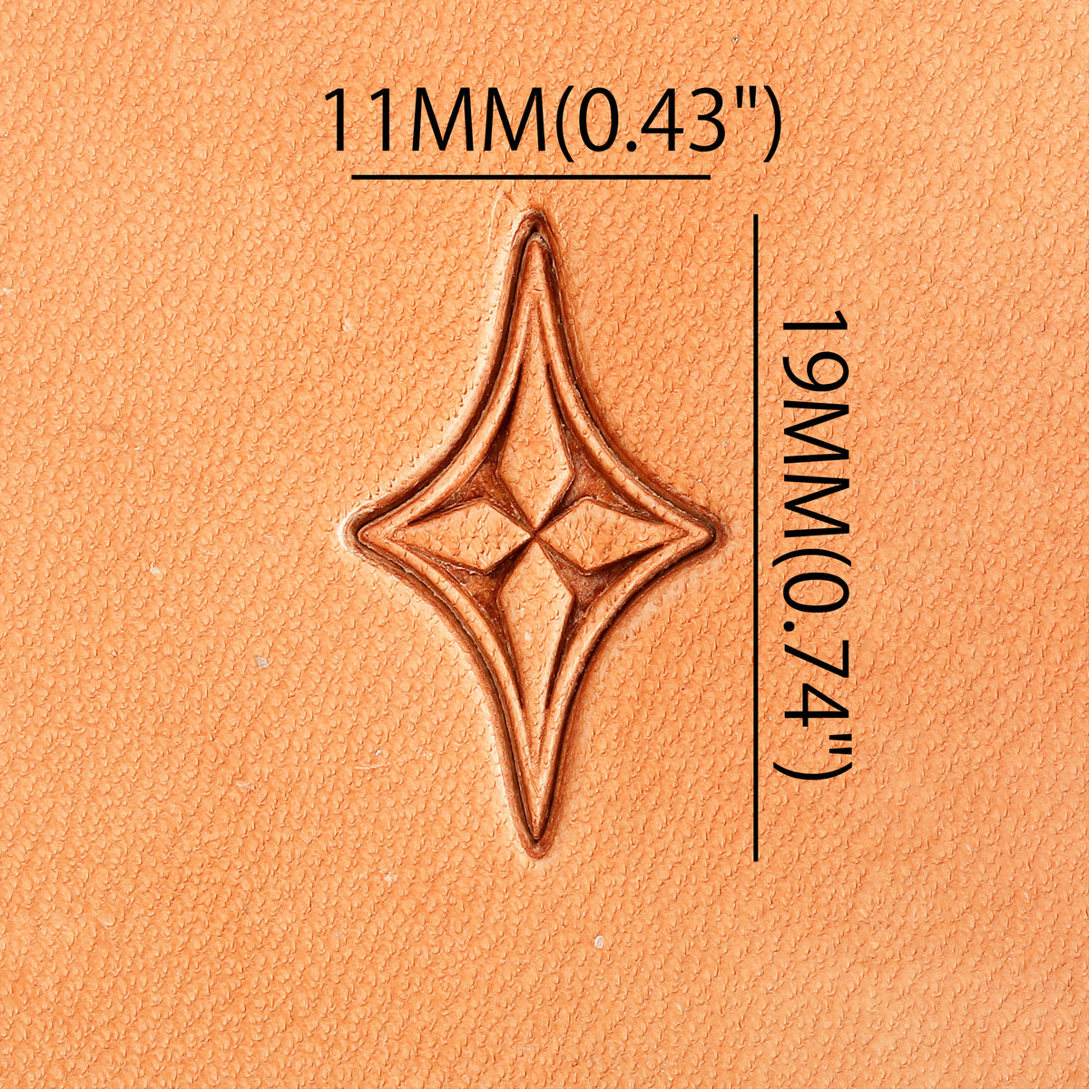 Star Flower Brass Stamp | DIY Leathercraft Tools - ELT029
