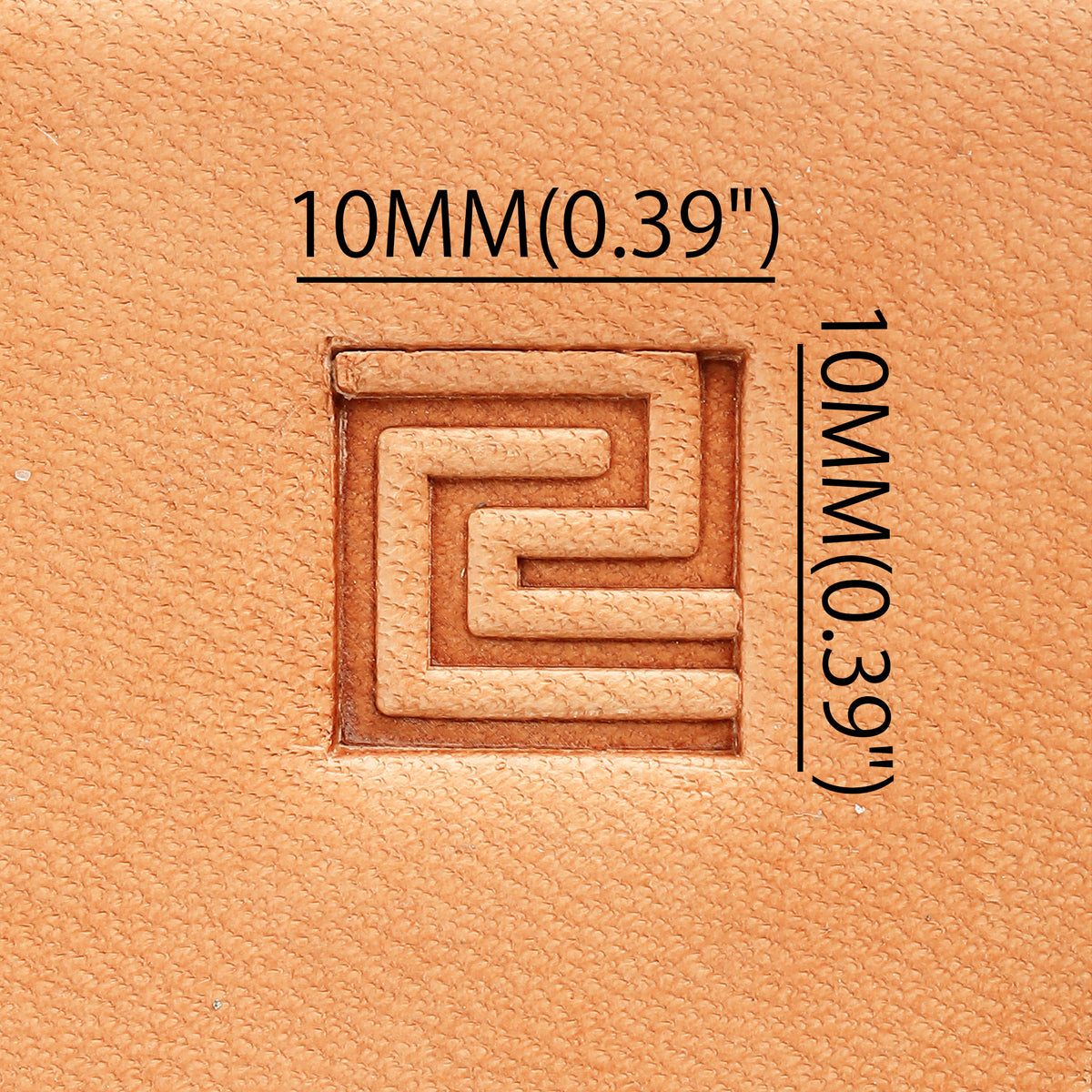 Greek Key Brass Stamp | DIY Leathercraft Tools - ELT025