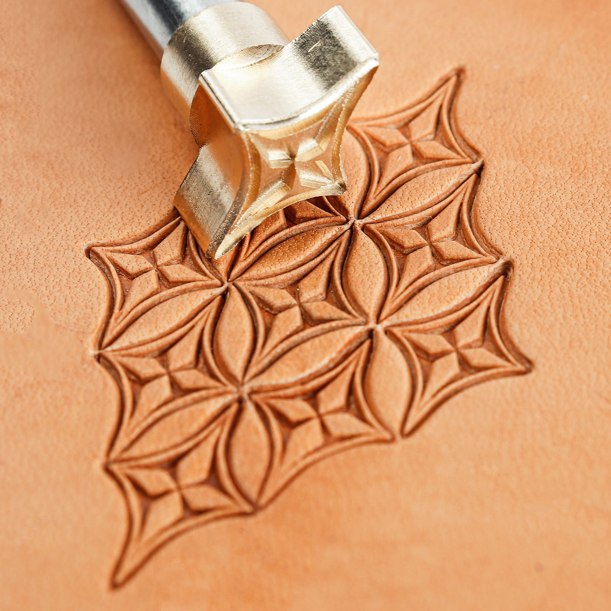 Star Flower Brass Stamp | DIY Leathercraft Tools - ELT029
