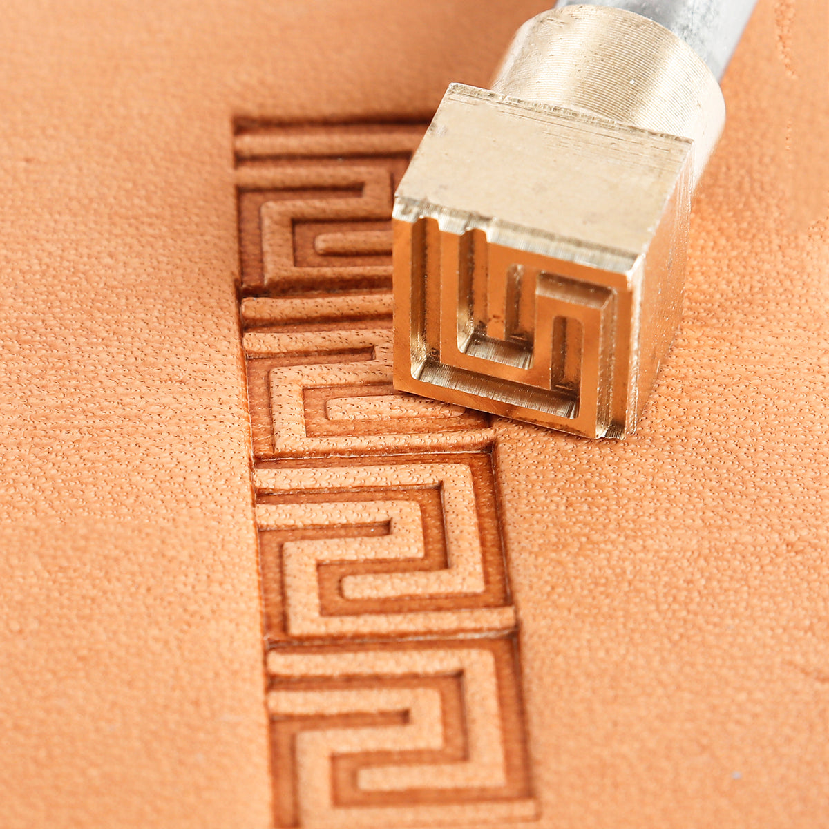 Greek Key Brass Stamp | DIY Leathercraft Tools - ELT025