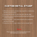 Custom Micro Steel Stamp | Personalized Metal Jewelry Punch