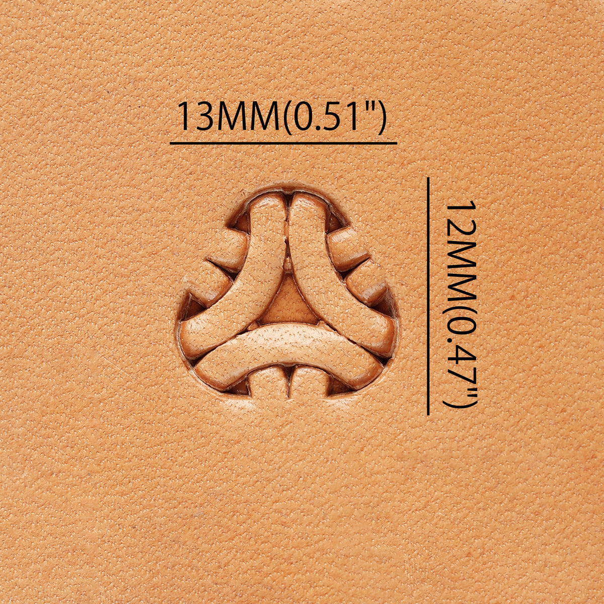 Celtic Interlaced Knot Brass Stamp | DIY Leathercraft Tools - ELT045
