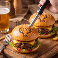 Custom Burger Branding Iron | Personalized BBQ Meat Stamp for Grill