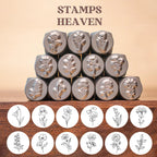 Birth Month Flower Metal Stamps | DIY Jewelry Tools