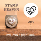 Heart Print Metal Stamp Set | DIY Jewelry Tools
