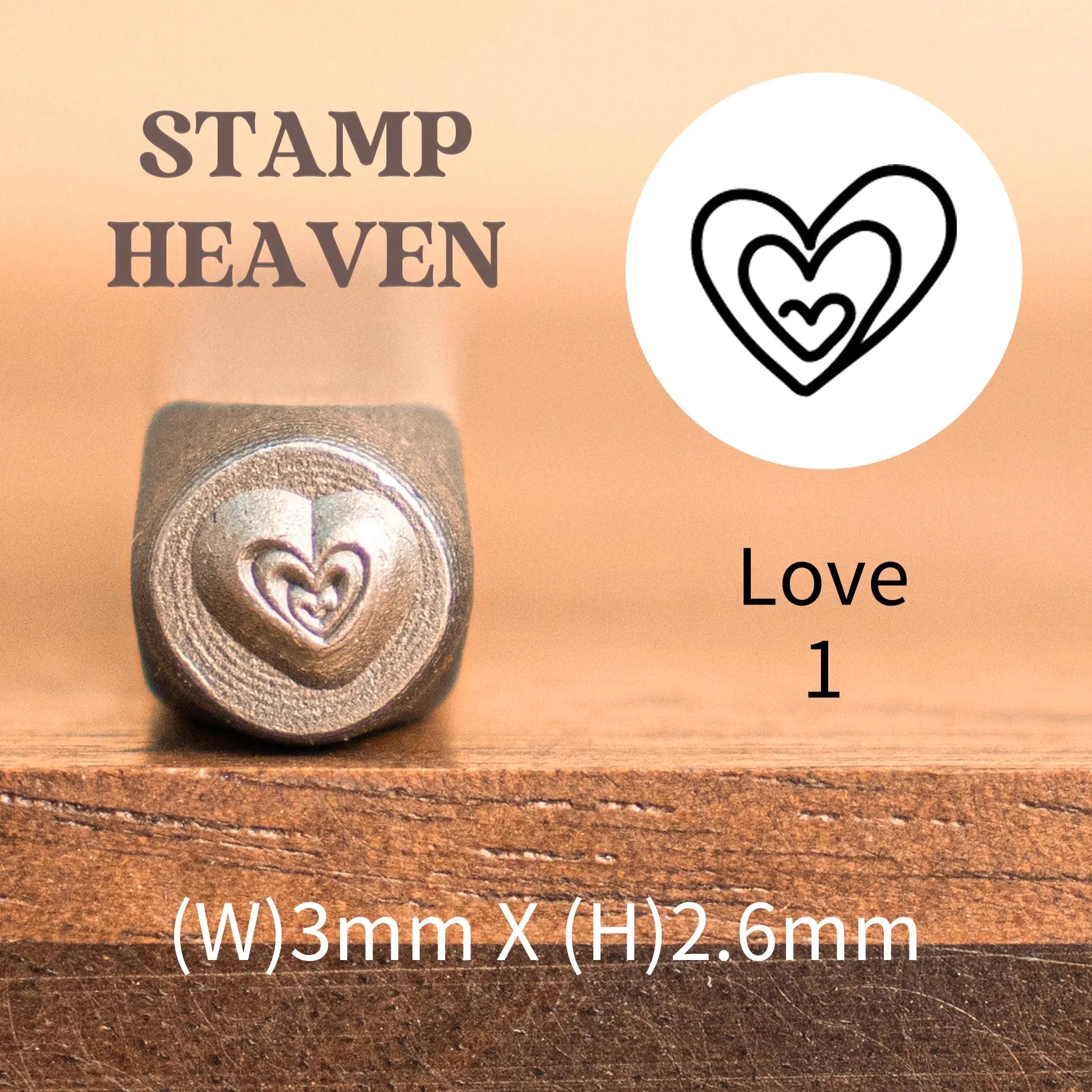 Heart Print Metal Stamp Set | DIY Jewelry Tools