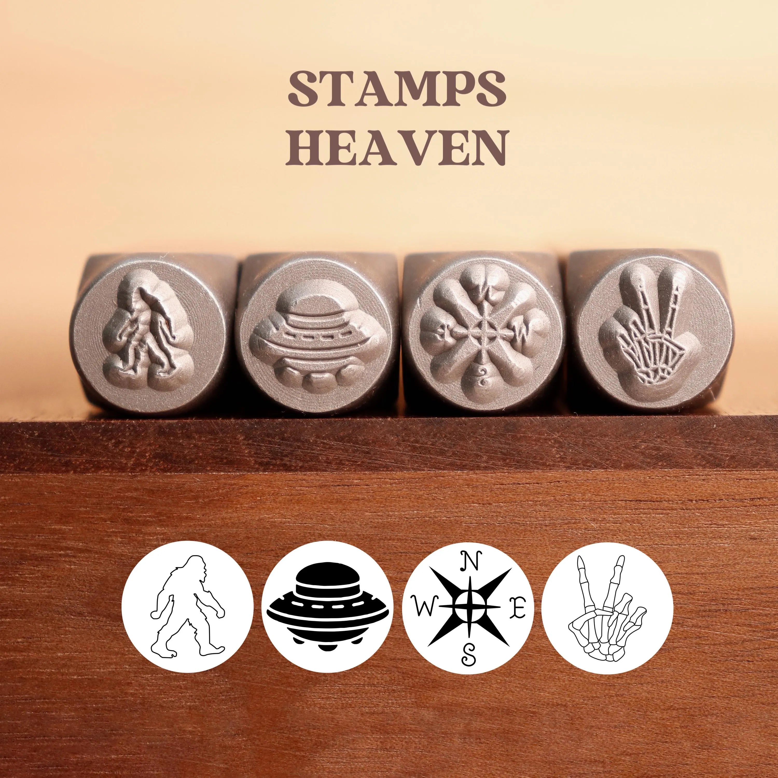 Alien & UFO Metal Stamps Set | DIY Jewelry Tools