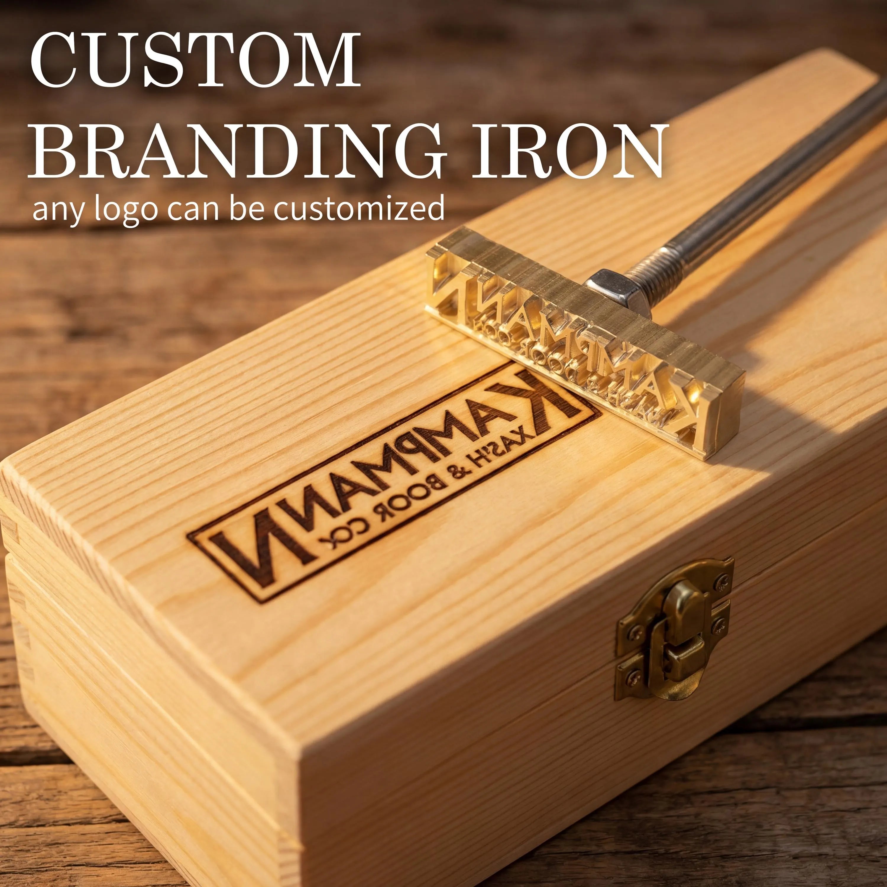 Custom Wood Branding Iron | Personalized Woodworking Stamp for Crafts