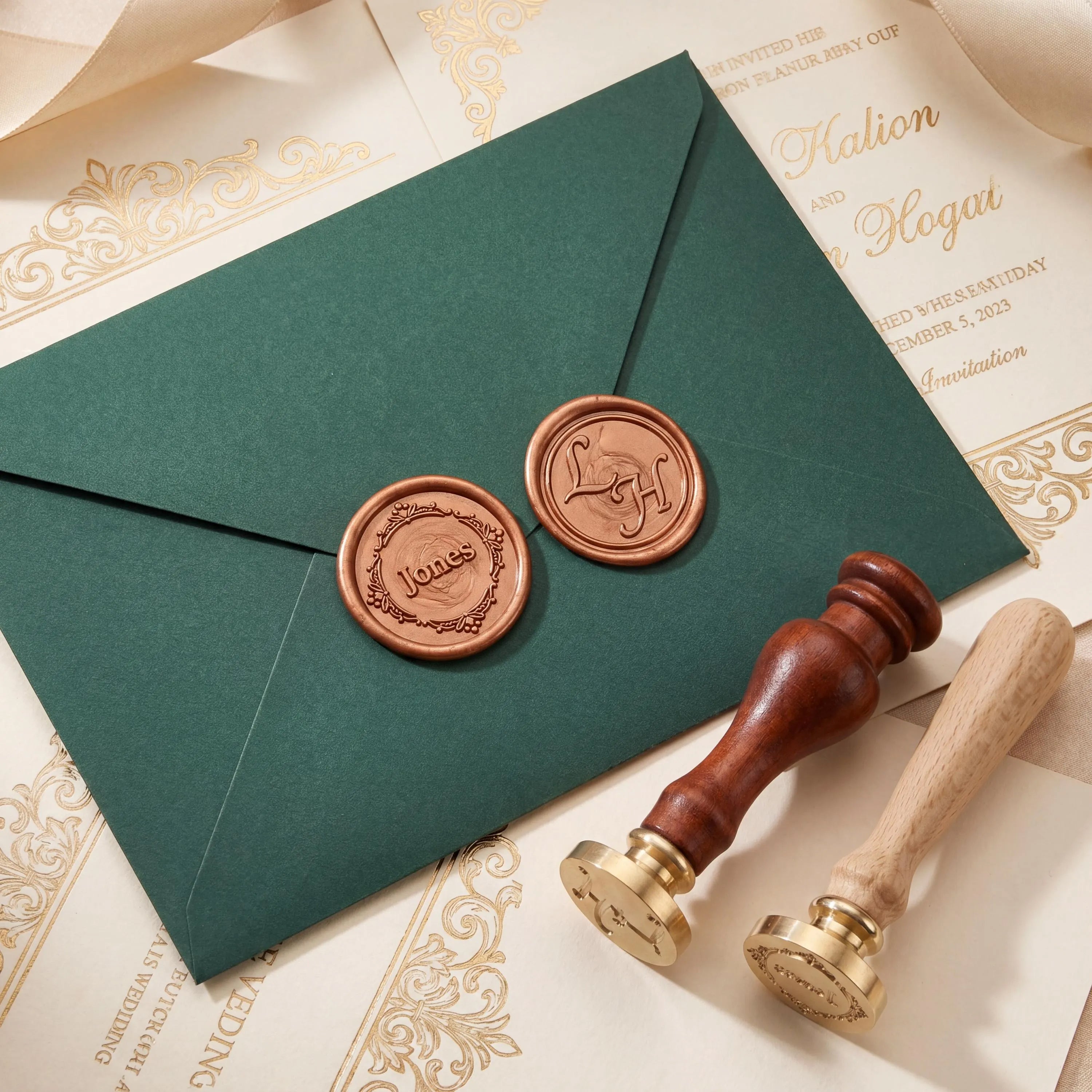 Custom Wax Seal Stamp | Personalized Stamp for Wedding Invitations & Branding & Gifts